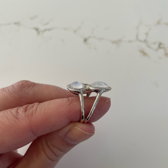 Ippolita mother of pearl/diamond cluster ring - Picture 3 of 7